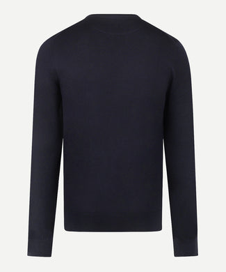 Sweater Cotton Cashmere V-Neck | Navy