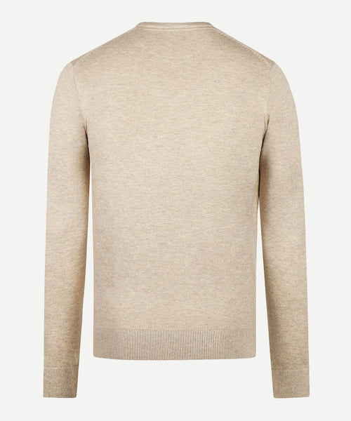 Trui Katoen Cashmere V-Hals | Sand