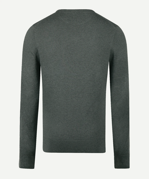Sweater Cotton Cashmere V-Neck | Winter Sage