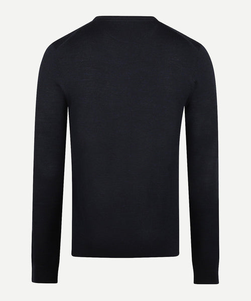 Trui V-Hals Luxe Merinowol | Navy