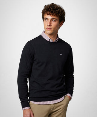 Sweater Cotton-Cashmere Round Neck | Navy