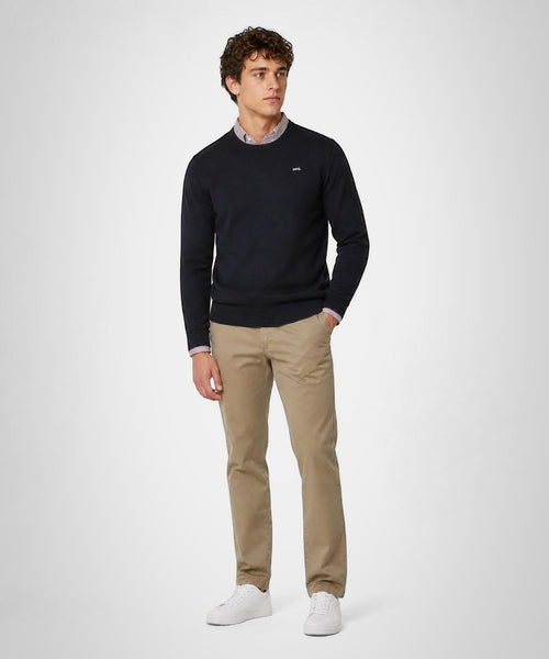 Sweater Cotton-Cashmere Round Neck | Navy