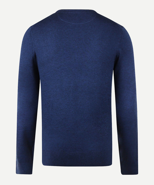 Trui Katoen Merino Ronde Hals | Patriot Blue