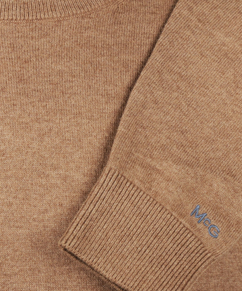 Trui Katoen Merino Ronde Hals | Walnut