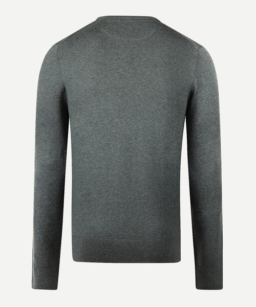 Trui Katoen Merino Ronde Hals | Winter Sage
