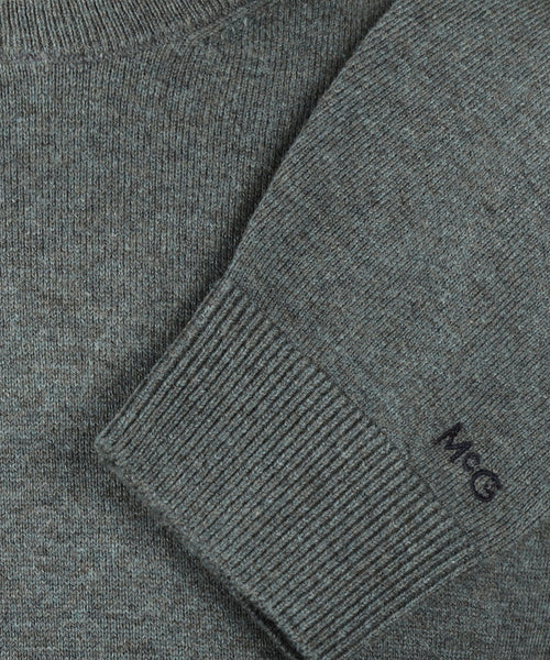Trui Katoen Merino Ronde Hals | Winter Sage