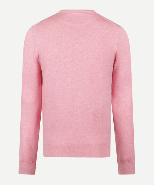 Sweater Logo Cotton Cashmere Round Neck | Light Pink