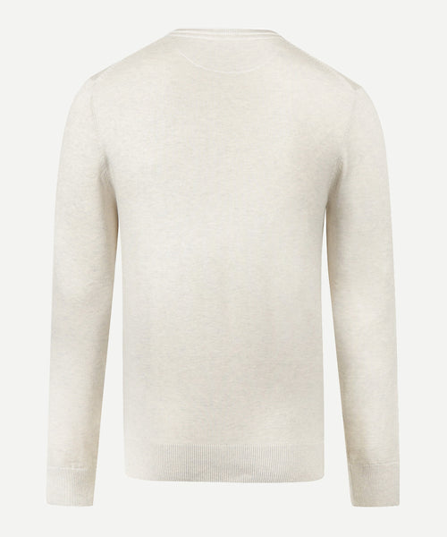 Trui Katoen Merino Ronde Hals | Off White