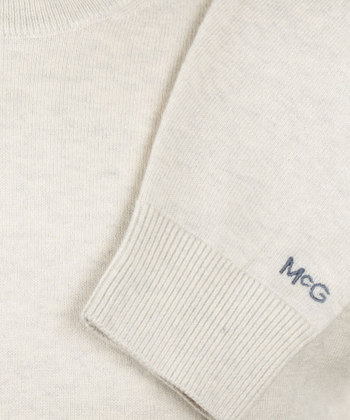 Trui Katoen Merino Ronde Hals | Off White