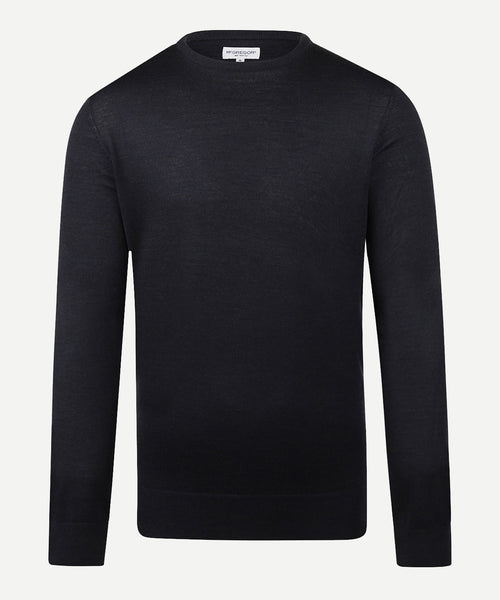 Trui Luxe Merinowol Ronde Hals | Navy