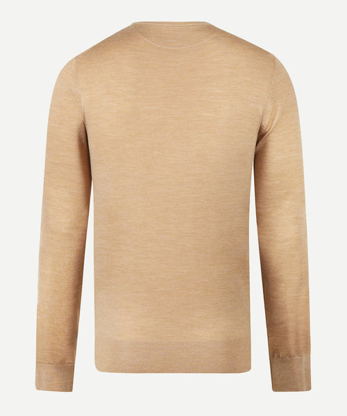 Trui Luxe Merinowol Ronde Hals | Camel