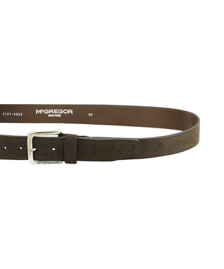 Suede leather belt | Dark Brown