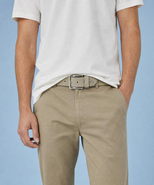 Suede leather belt | Sand
