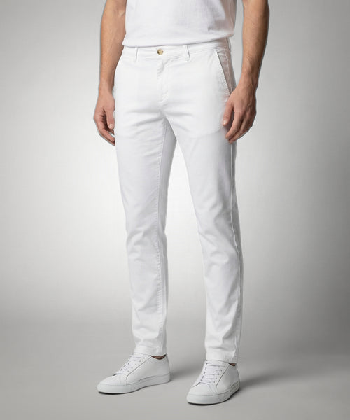 Chino Garment Dyed Modern Fit | White