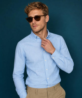 Shirt Oxford Stretch | Light Blue