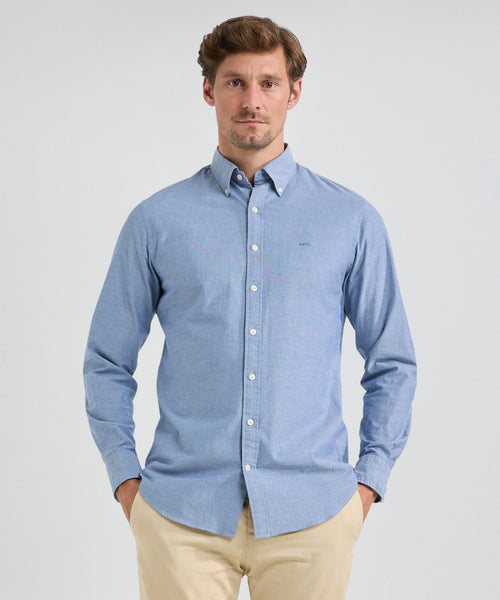 Overhemd Oxford Stretch | Navy