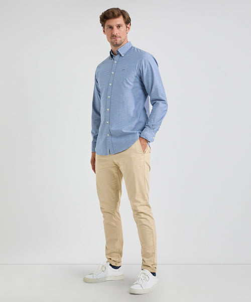 Overhemd Oxford Stretch | Navy