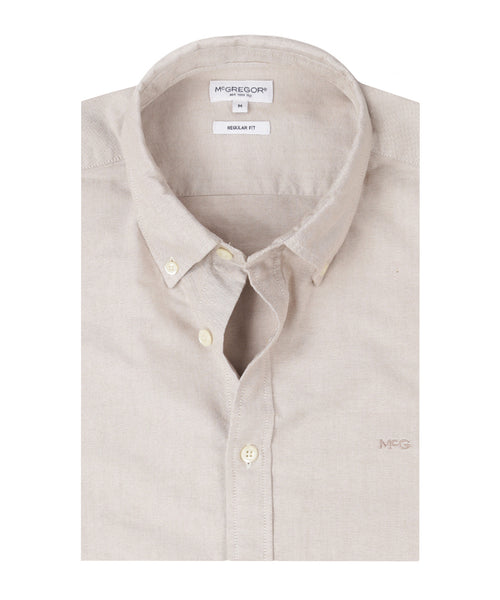Overhemd Oxford Stretch | Sand
