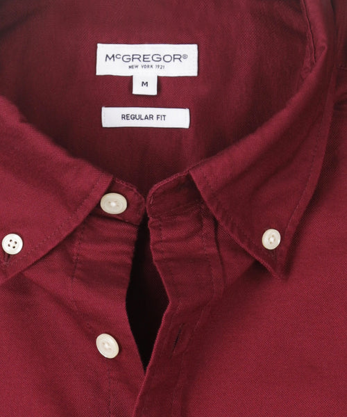 Overhemd Oxford Stretch | Burgundy