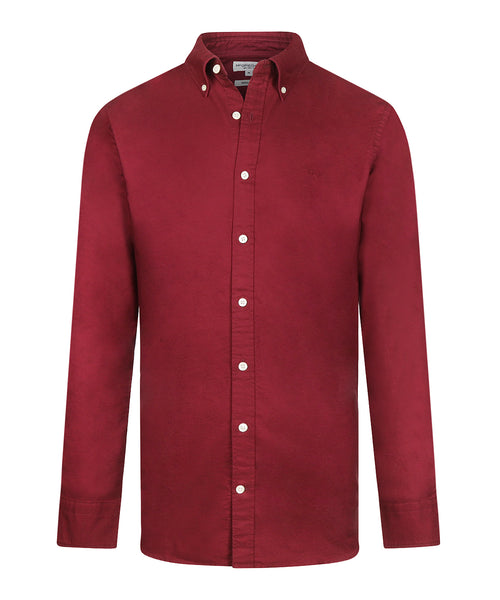 Overhemd Oxford Stretch | Burgundy