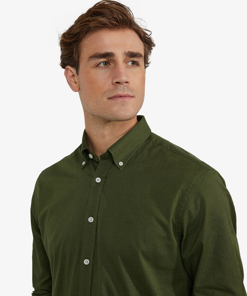 Oxford Stretch Shirt | Dark Olive