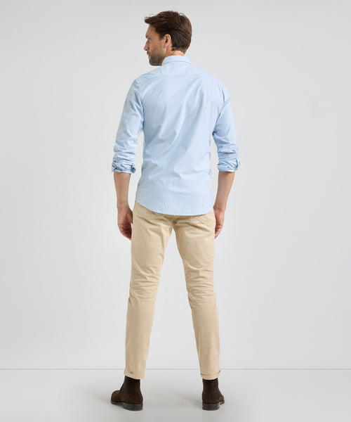 Overhemd Oxford Smalle Streep | Light Blue