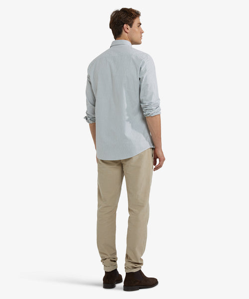 Oxford Shirt Large Stripe | Winter Sage