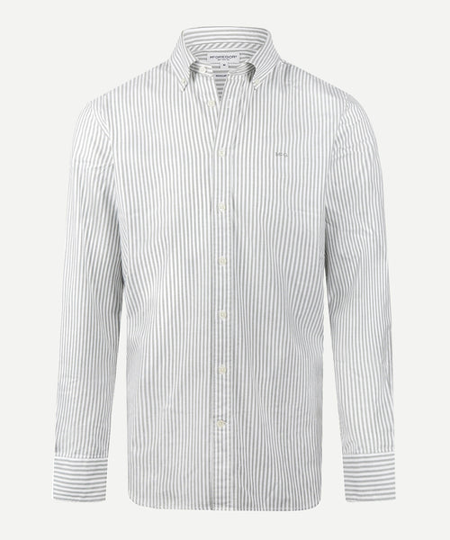 Oxford Shirt Large Stripe | Winter Sage