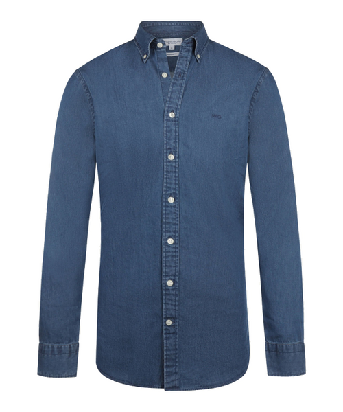 Denim-look shirt | Medium Blue