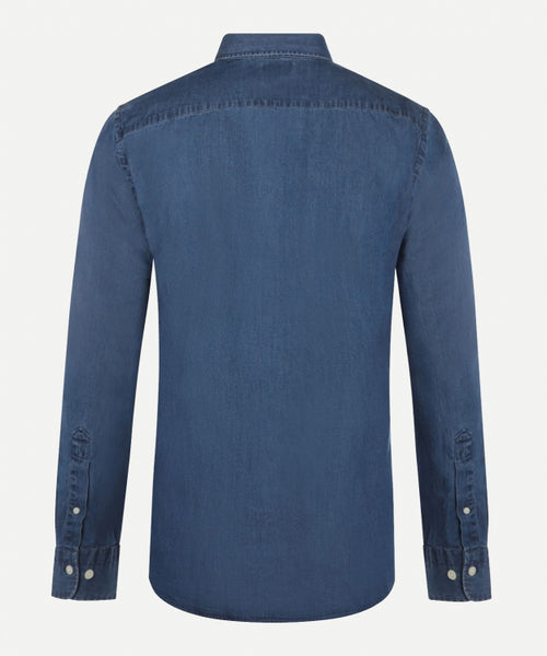 Denim-look shirt | Medium Blue