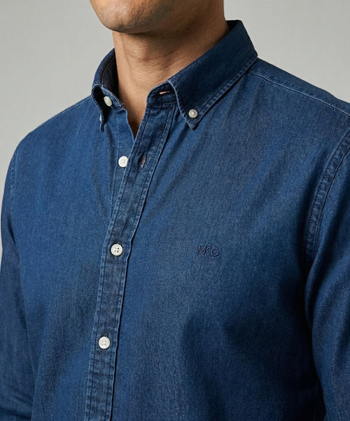 Denim-look shirt | Medium Blue
