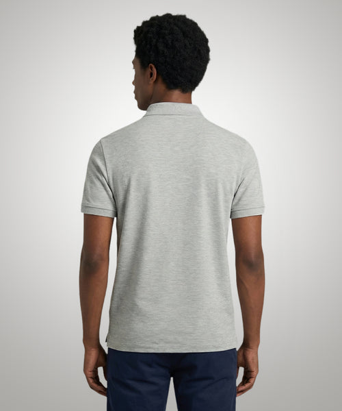 Classic Polo Regular Fit | Medium Grey Melange