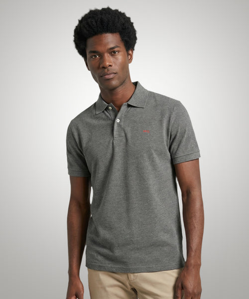 Classic Polo Regular Fit | Dark Grey Melange