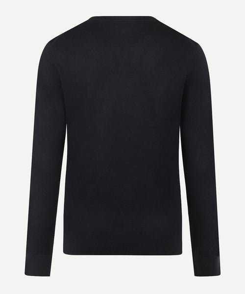 Sweater Cotton Cashmere V-Neck | Navy