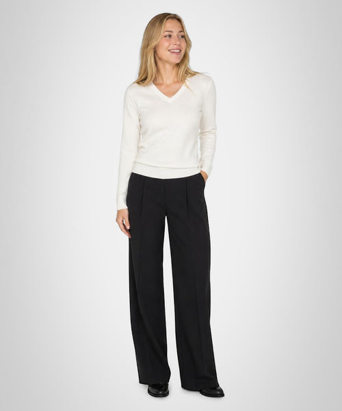 Sweater Cotton-Cashmere V-Neck | Off White
