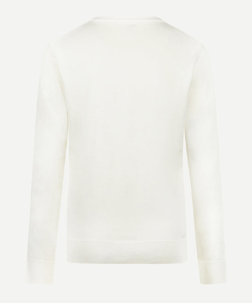 Trui Katoen Cashmere V-Hals | Off White