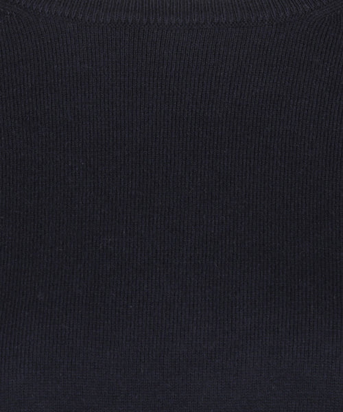 Sweater Cotton Cashmere Round Neck | Navy