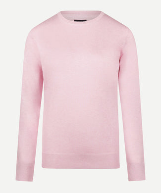 Sweater Cotton-Cashmere Round Neck | Light Pink