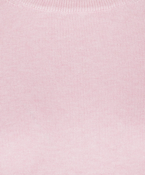 Sweater Cotton Cashmere Round Neck | Light Pink