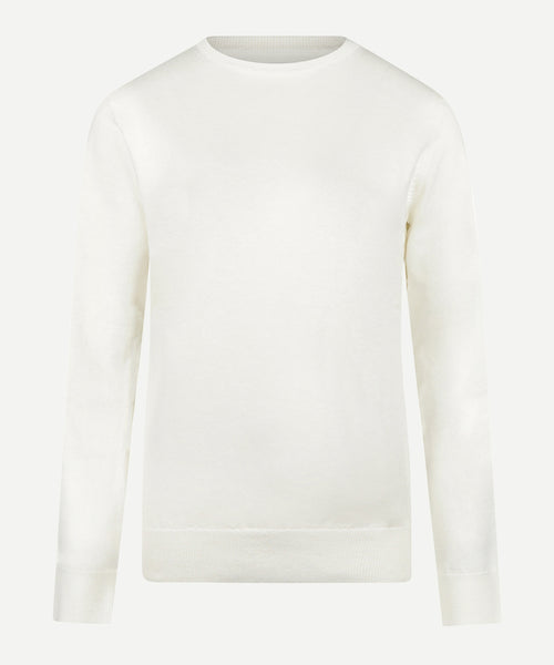 Cotton Cashmere Crew Neck Sweater | Off White