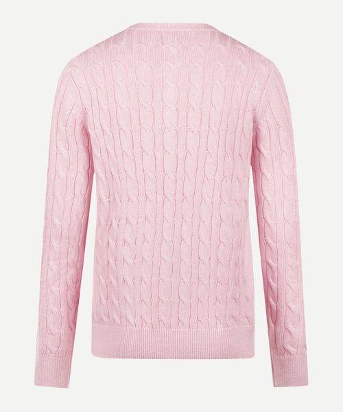 Knoopvest Kabelpatroon Katoen Kasjmier | Light Pink