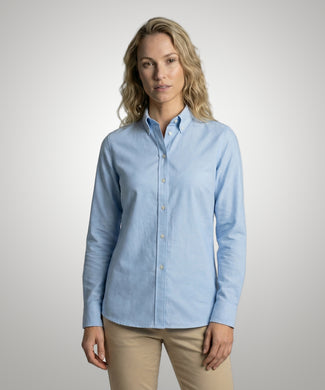 Blouse Oxford Stretch | Light Blue