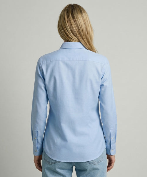 Blouse Oxford Stretch | Light Blue