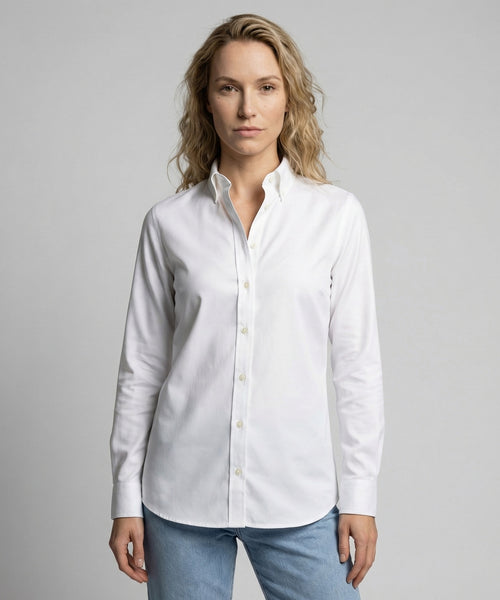 Blouse Oxford Stretch | White