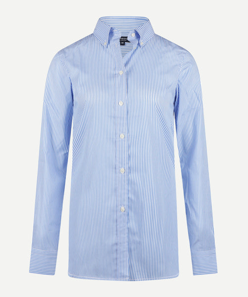 Blouse Poplin Streep | Light Blue