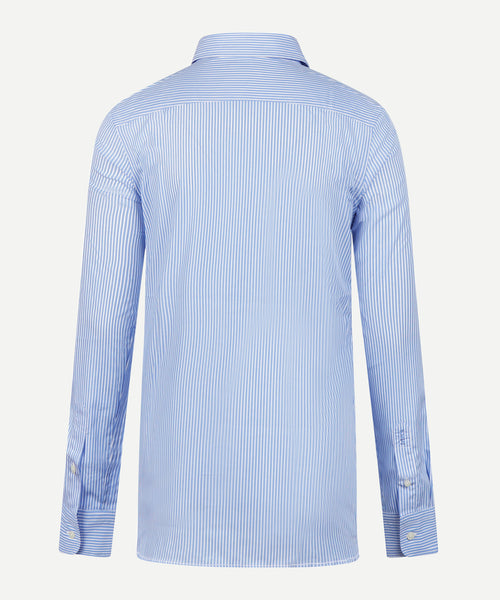 Blouse Poplin Streep | Light Blue