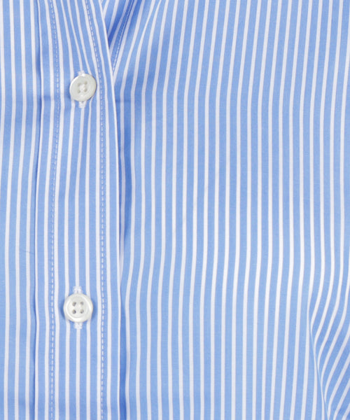 Blouse Poplin Streep | Light Blue