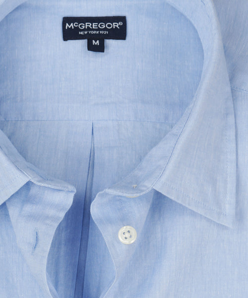 Cotton Linen Blouse | Light Blue