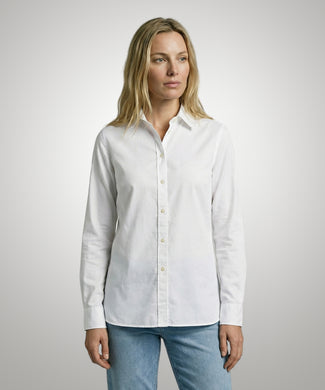 Cotton Linen Blouse | White