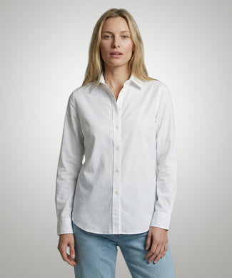 Cotton Linen Blouse | White
